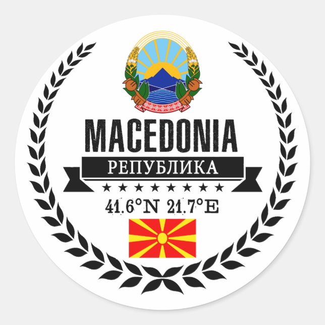 Adesivo Macedônia (Frente)