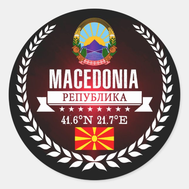 Adesivo Macedônia (Frente)
