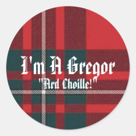 Adesivo MacGregorPlay, sou Gregor, "Ard Choille!"