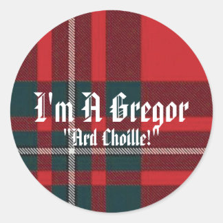 Adesivo MacGregorPlay, sou Gregor, "Ard Choille!"