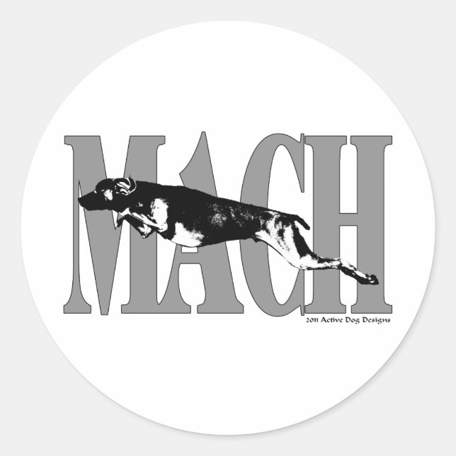 Adesivo MACH Weimeraner (Frente)