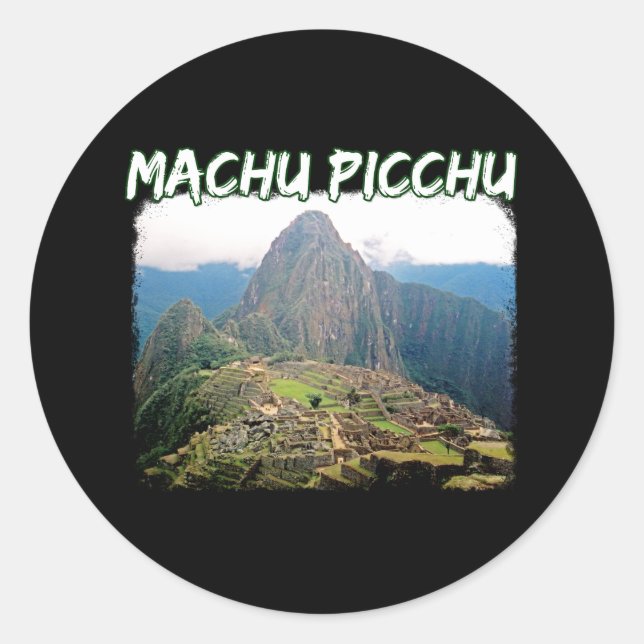 Adesivo Machu Picchu Peru - Montanha Huayna Picchu (Frente)
