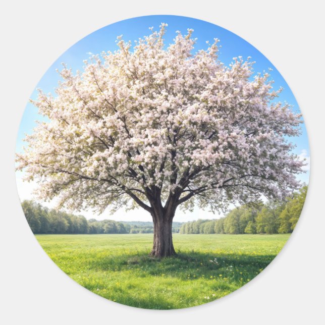 Adesivo Macieira na Primavera em Flor (Frente)