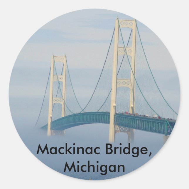 Adesivo Mackinac Bridge, Michigan (Frente)