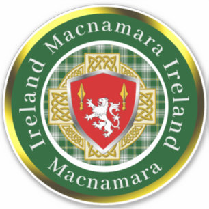 Adesivo Macnamara Shield & Celtic Cross Personalizado