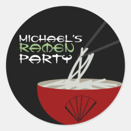 Adesivo Maconha Ramen Asiático Festa do Tazón