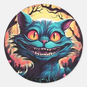Adesivo Mad Cheshire Cat Alice no País das Maravilhas