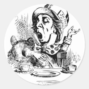 Adesivo Mad Hatter se engajando em retórica