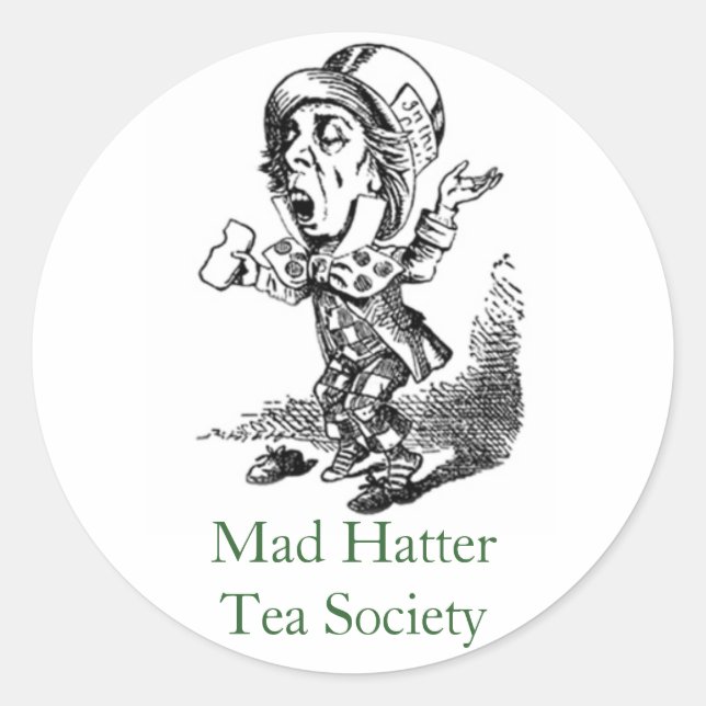 Adesivo Mad HatterTea Society (Frente)