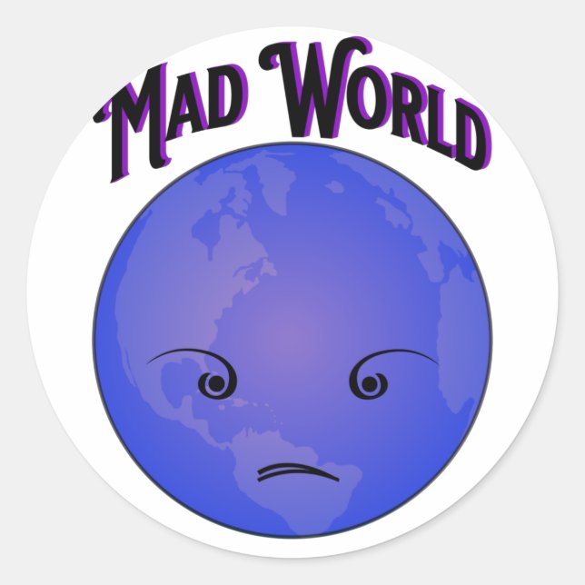 Adesivo Mad - Mundo - Sticker (Frente)