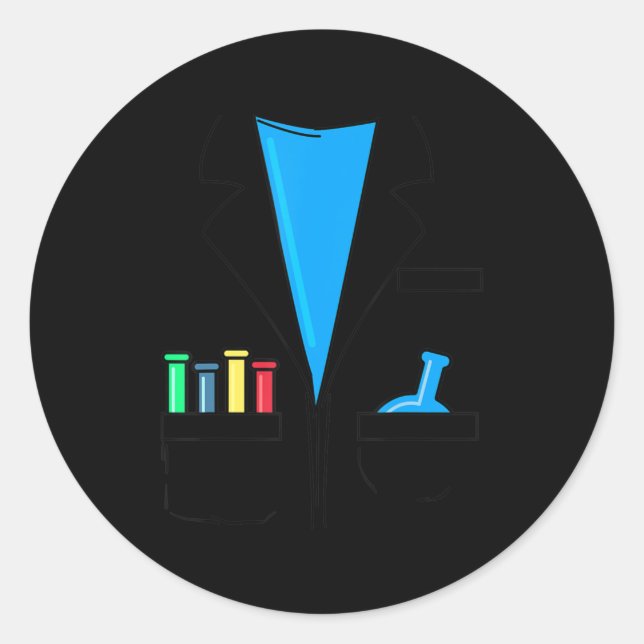 Adesivo Mad Scientist Figurume Nerd Química Divertimento C (Frente)