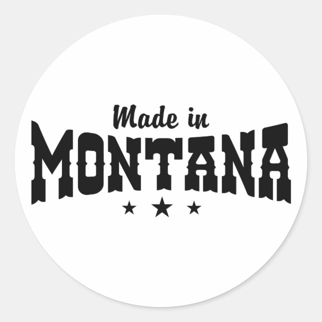 Adesivo Made In Montana (Frente)