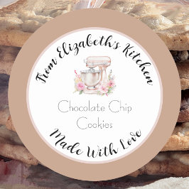 Adesivo Made With Love Brown Floral Mixer Para Casa Com Pr