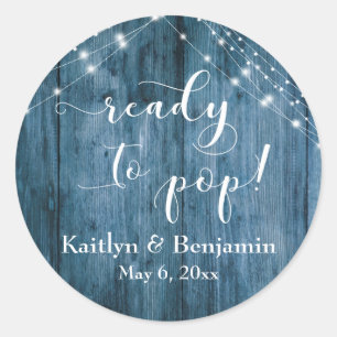 Adesivo Madeira azul e cordas leves prontas para Pop!