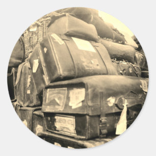 ADESIVO MADEIRA DE EQUIPE DE BAGAGEM VIAGEM 1890