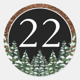 Adesivo Madeira Neve Negra e Pinheiro Florestal