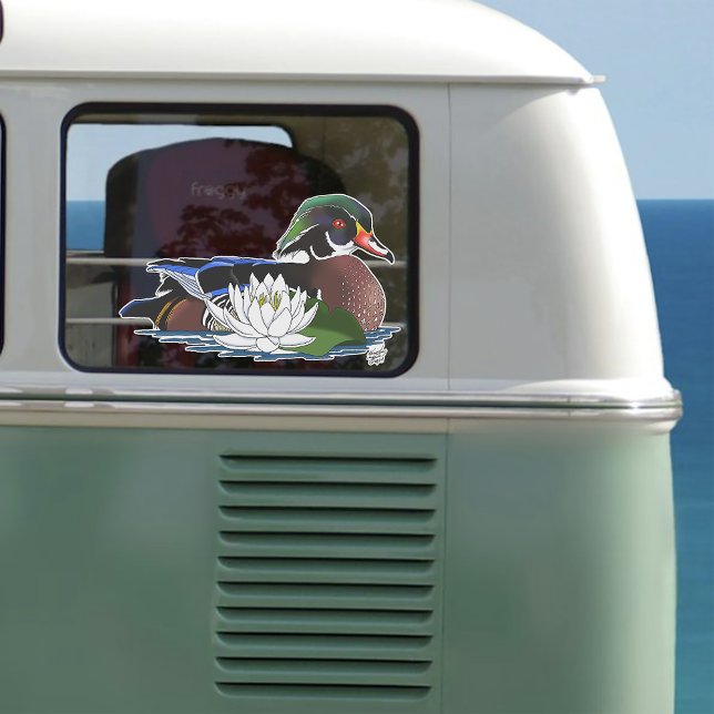 Adesivo Madeira Pato Água Lily (Criador carregado)