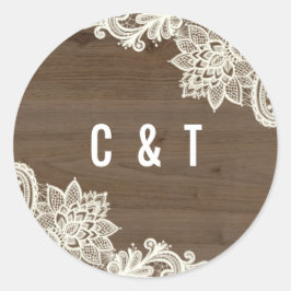 Adesivo Madeira russa e palitos de rendas