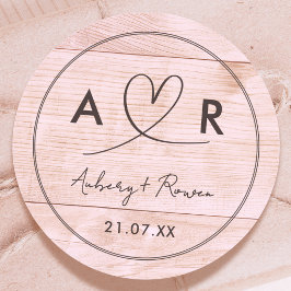 Adesivo Madeira Rústica Neutra Boho Blush Parece Coração B