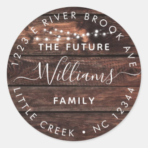 Adesivo Madeira rústica + Sr. das luzes   e Sra. futuros