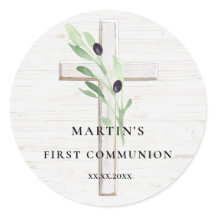 Madeiras brancas do ramo oliva Primeira Comunhão