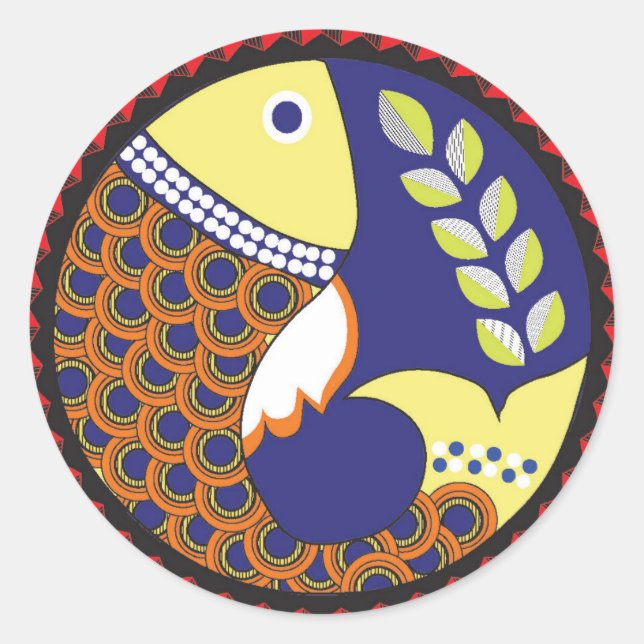 Adesivo Madhubani Art Sticker (Frente)