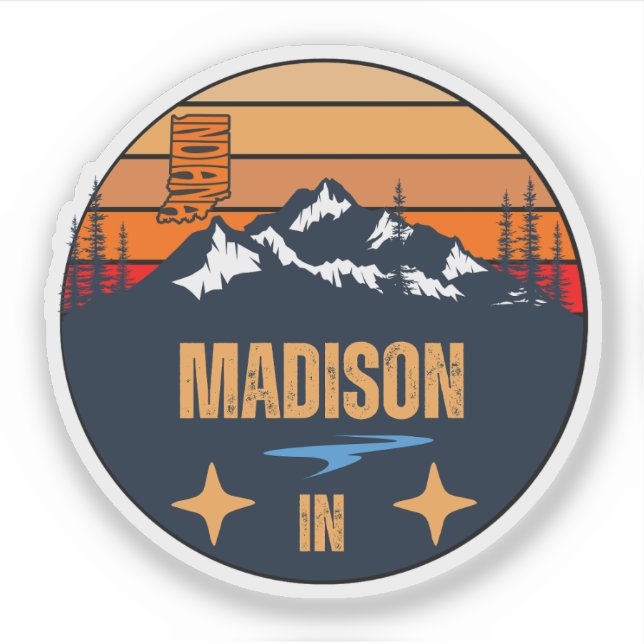 Adesivo Madison, Indiana  (Frente)