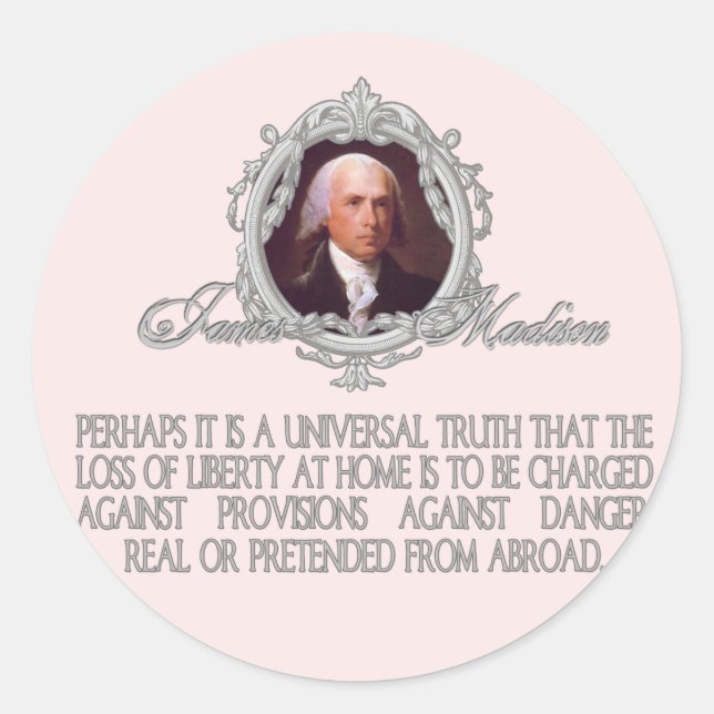 Adesivo Madison on Dangers Real and Pretended (Frente)