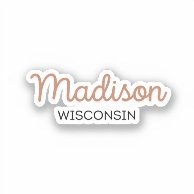 Adesivo Madison Wisconsin  (Frente)