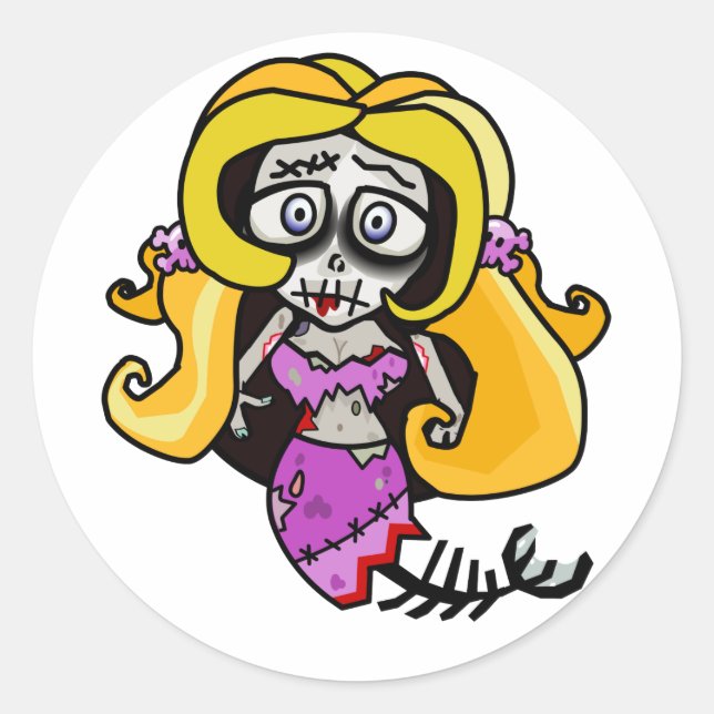 Adesivo 'Madison' Zombie Mermaid (Frente)