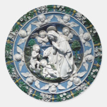 Madona em adoração à Criança de Della Robbia