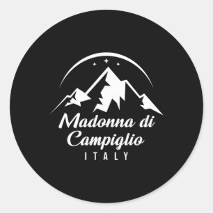 Adesivo Madonna Di Campiglio Itália Ski Resort Skib Snowb