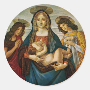 Adesivo Madonna e a criança de Botticelli