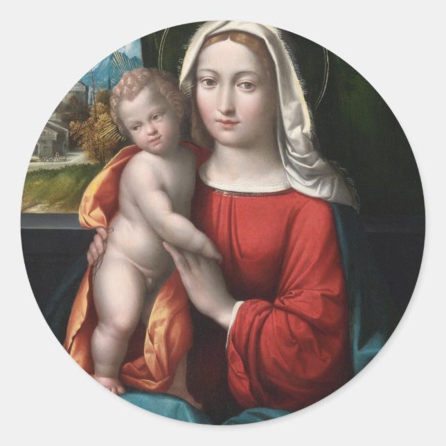 Adesivo Madonna E Criança (Frente)