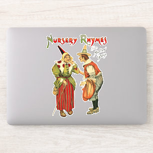 Adesivo Madre Goose Velho Enfermeiro Rhymes Arte