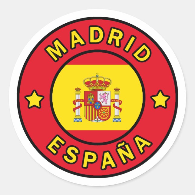 Adesivo Madrid España (Frente)