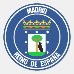 Adesivo Madrid Round Emblem