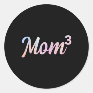 Adesivo Mãe3 Mãe De 3 Crianças Mãe Da Mãe De 3 Crianças