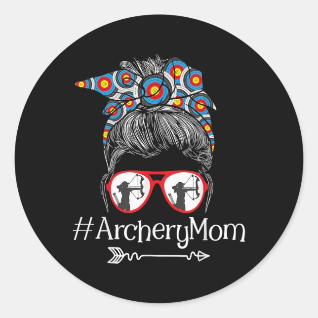 Adesivo Mãe - Arcos do Dia de as mães Bowhunter Archer Bow (Frente)