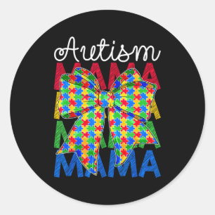 Adesivo Mãe autista dia de conscientização do autismo laço