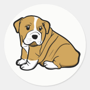 Adesivo Mãe Bulldog Fofa Cachorro Bulldog Inglês