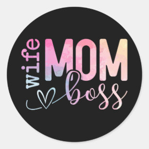 Adesivo Mãe Chefe Dia de as mães Engraçado