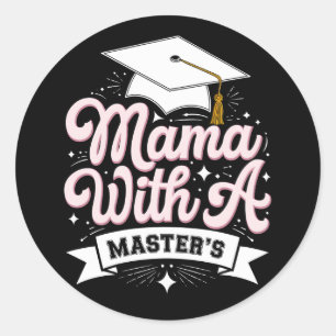 Adesivo Mãe Com Mestrado Formatura Mamãe