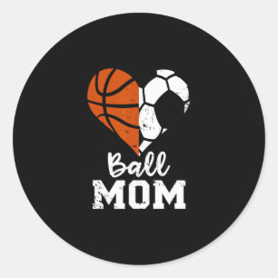 Adesivo Mãe Coração Engraçado Futebol Esboço Mãe