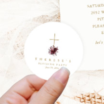 Mãe Cristã Cruzada Floral e Bênção Bebê