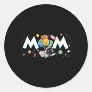 Adesivo Mãe Da Família Espacial Encantada Do Astronauta Bi
