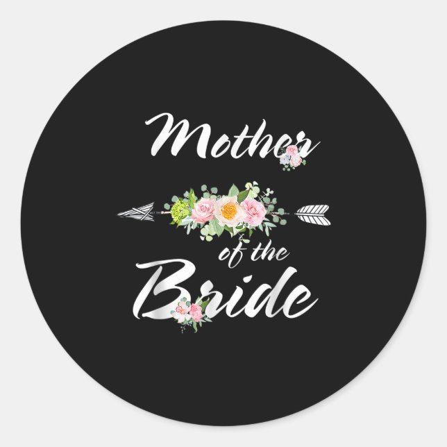 Adesivo Mãe Da Festa de casamento Engraçada Mãe Lov (Frente)