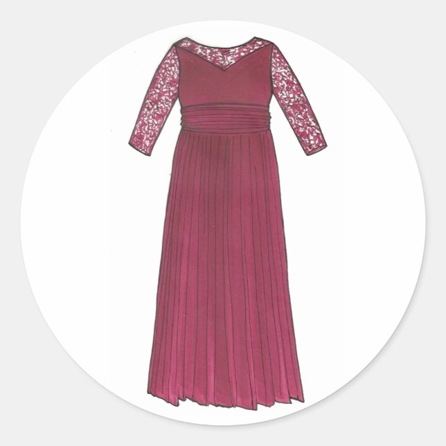 Adesivo Mãe da Noiva Festa Bridal de Casamento de Vestido (Frente)