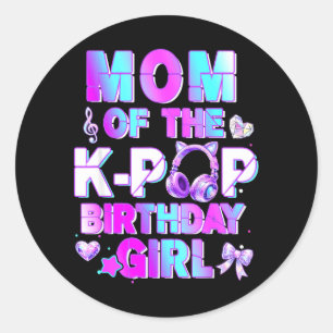 Adesivo Mãe das Meninas de Aniversário K-p de Música Corea