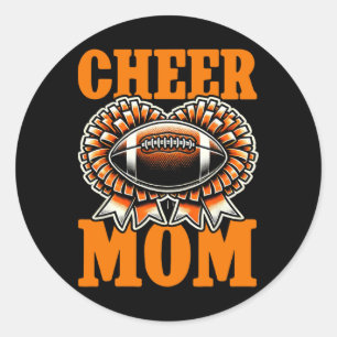 Adesivo Mãe de Ambos Futebol Cheerleading Dia de Jogo da M